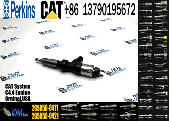 295050-0411 Fuel Injector 3707286 T409981 for C4.4 Excavator Diesel Engine 316EL 318EL 430F 450F Common Rail Injection Valve