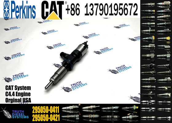 295050-0411 Fuel Injector 3707286 T409981 for C4.4 Excavator Diesel Engine 316EL 318EL 430F 450F Common Rail Injection Valve