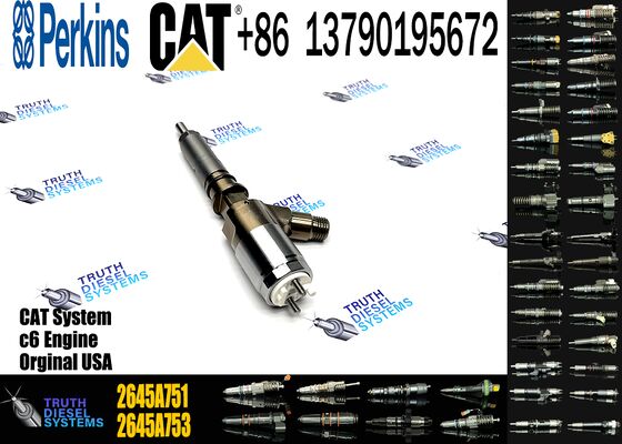 Fuel Injector 320-0655 for Ccaterpillar Excavator Parts C6.6 Engine Fuel Injection 3200655 2645A751 1104D-44T