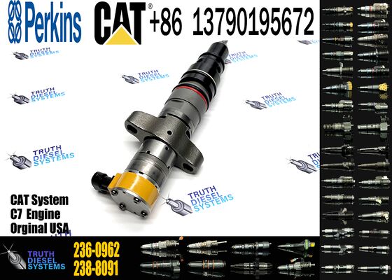 Genuine 236-0962 Reman10R7224 for Ccaterpillar Fuel Injector C-9 Engine 330C 637G Excavators Construction Machinery Parts New