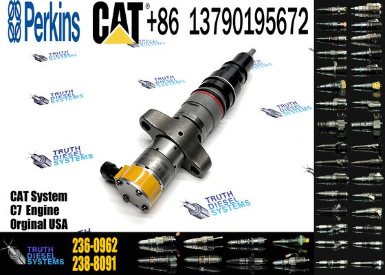 Genuine 236-0962 Reman10R7224 for Ccaterpillar Fuel Injector C-9 Engine 330C 637G Excavators Construction Machinery Parts New