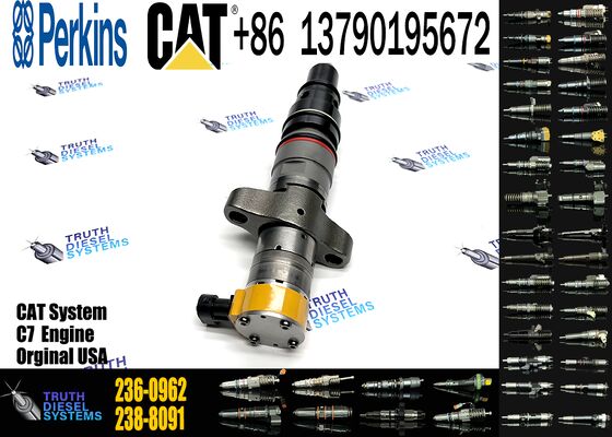 Genuine 236-0962 Reman10R7224 for Ccaterpillar Fuel Injector C-9 Engine 330C 637G Excavators Construction Machinery Parts New