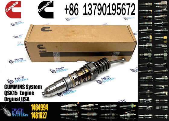 High Quality Construction Machinery Parts Common Rail Fuel Injector 1464994 4088725 for Cum-mins QXS15 ISX15 Sca-nia HPI Engine