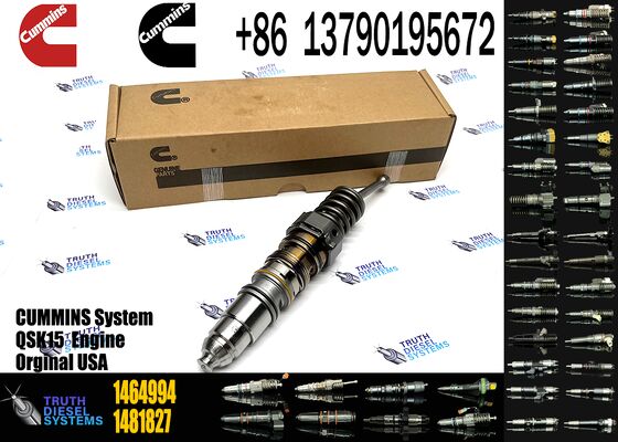 High Quality Construction Machinery Parts Common Rail Fuel Injector 1464994 4088725 for Cum-mins QXS15 ISX15 Sca-nia HPI Engine