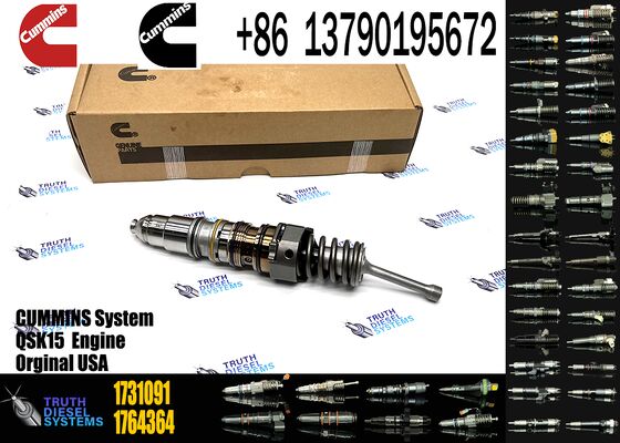 High Quality Construction Machinery Parts Common Rail Fuel Injector 1731091 579253 for Cum-mins QXS15 ISX15 Sca-nia DT12 DC13