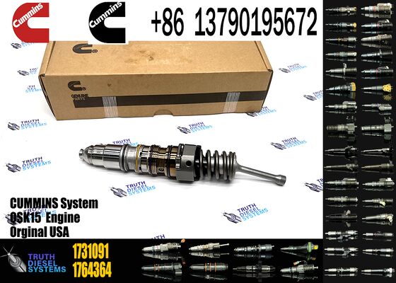 High Quality Construction Machinery Parts Common Rail Fuel Injector 1731091 579253 for Cum-mins QXS15 ISX15 Sca-nia DT12 DC13