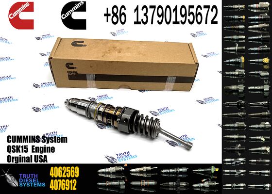 Construction Mechanical Diesel Engine Common Rail Fuel Injector 4954434 4062569 for Ccummins X15 ISX QSX Engine