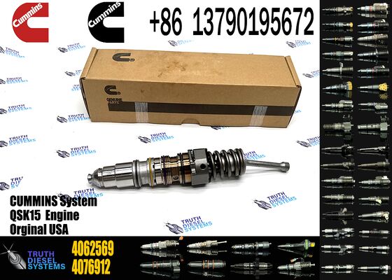 Construction Mechanical Diesel Engine Common Rail Fuel Injector 4954434 4062569 for Ccummins X15 ISX QSX Engine