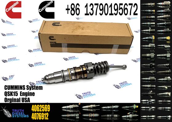 Construction Mechanical Diesel Engine Common Rail Fuel Injector 4954434 4062569 for Ccummins X15 ISX QSX Engine