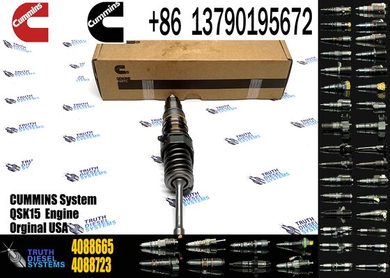Excavator Truck Parts Diesel Engine Fuel Common Rail Injector 4088665 4088725 4088301 for Ccummins QSX15 Engine Injection Nozzle