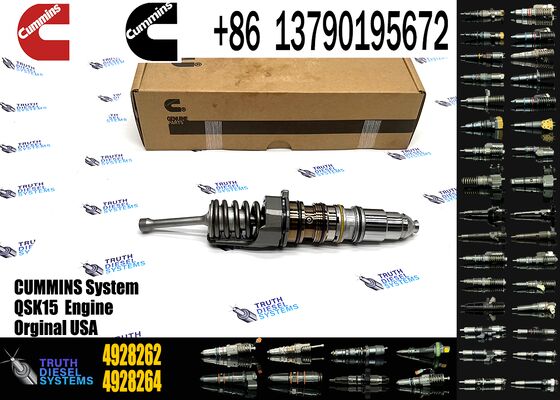 Common Rail Fuel Injector 4088665 4384260 4928260 4928262 4928264 for Sprayer Excavator QSX15 Injector Truck Auto parts