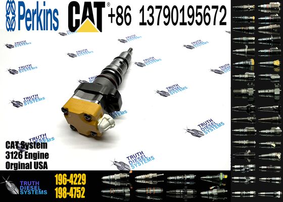 New High Quality Diesel Fuel Injector Assembly for 3126B Engine 10R0782 10R-0782 196-4229 1964229 Stainless Steel 6 Month