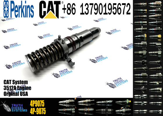 High Quality Excavator Parts Fuel Injector 4P-9075 4P-9076 for 3508 3512 3516 Engine Injector 4P9075 4P9076
