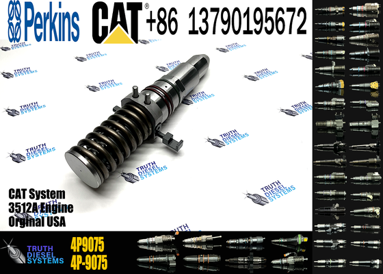 High Quality Excavator Parts Fuel Injector 4P-9075 4P-9076 for 3508 3512 3516 Engine Injector 4P9075 4P9076