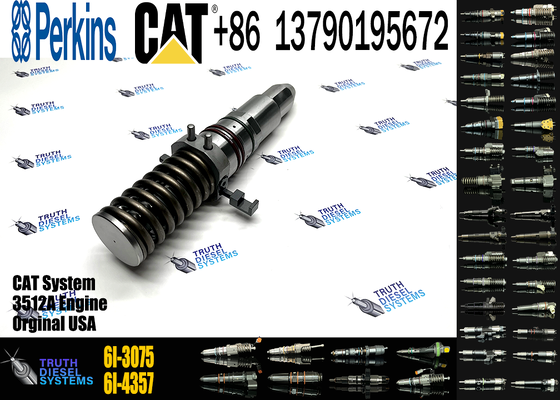 Genuine 10R-3053 2W5201 4P-9075 4P-9076 Injector Fuel 4P-9077 6I-3075 6I-4355 6i-4357 7C-0345 Fuel Injector for Ccaterpillar