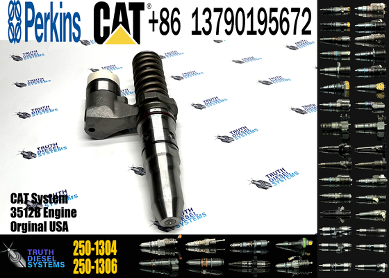 3512B Diesel Engine Parts Fuel Injector 250-1304  162-8809 0R-3539 162-8813 386-1766 for CAT CCaterpillar Construction Machinery