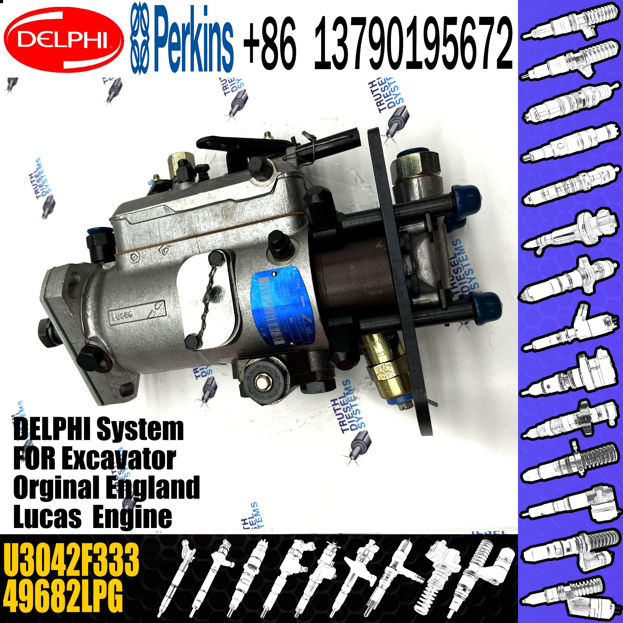 High Pressure Diesel Engine Fuel Pump U3042F333 Fuel Injection Pump