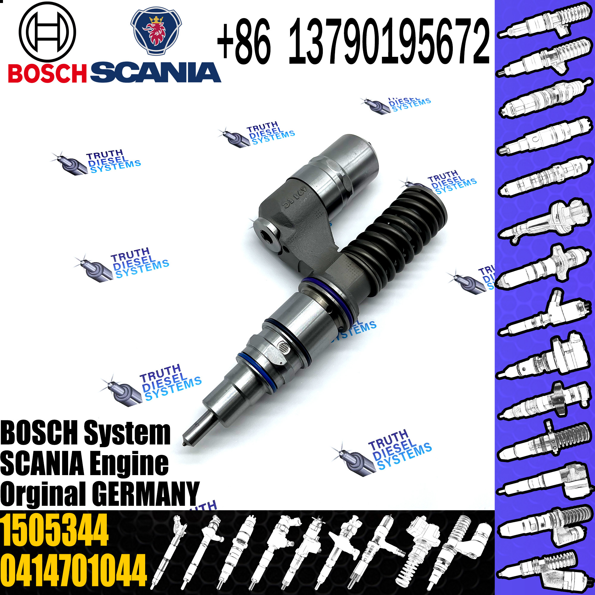 original new Diesel fuel pump assembly 1505344 0414701044 for SCANIA ...