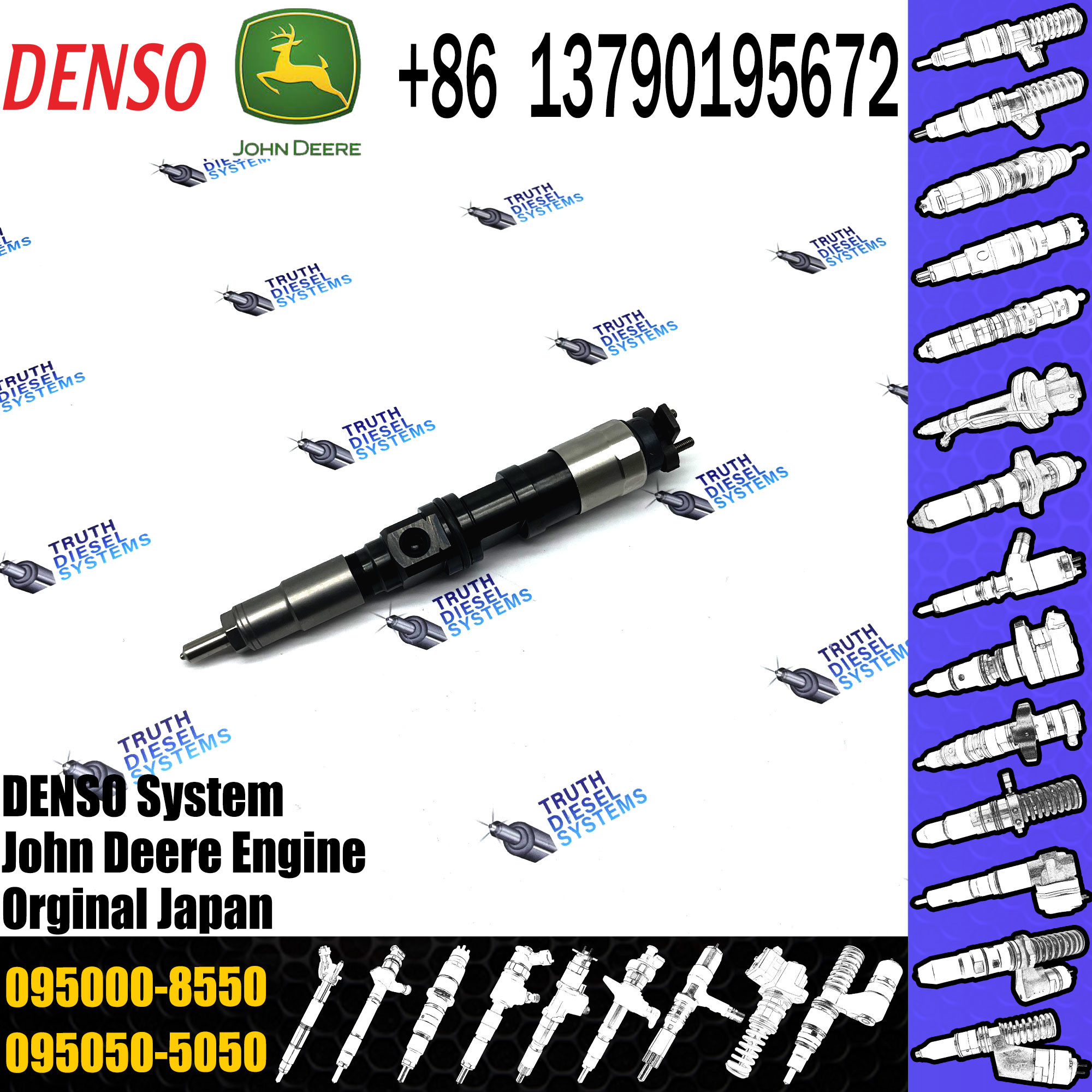 Common Rail Diesel Fuel Injector 0950006480 0950006490 0950006500