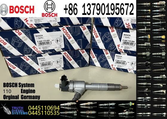 Quality Auto Parts 0445110694 Common Rail diesel Injector 0445110694 1112100JQFB1 0986435332 for 4HK1 JE493 for WOLF Isuzu Je493 factory